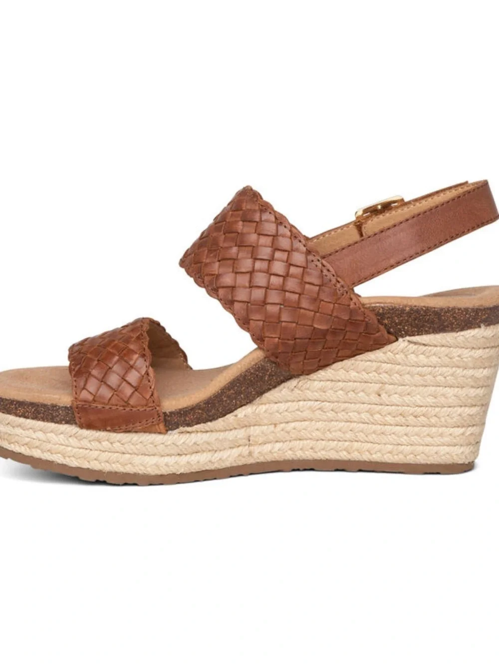Aetrex braided leather